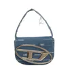 28 ٪ من مصمم حقيبة Dingdang النسائية الجديدة العصرية والعصرية الدنيم حقيبة اليد الفريد من نوع