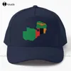 Bollmössor Zambia flagga i landet Map Baseball Cap Black Cotton Outdoor Simple Vintag Visor Casual Denim