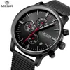 Montres-bracelets Megir Design de mode chronographe en acier inoxydable montre-bracelet de sport pour hommes 2011