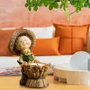 Candle Holders For Table Pumpkin Fall Creative Orange Holder Desktop Decoration With Girl Bedroom