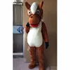 Taille adulte Rouge Horse Mascot Costume Cartoon Charac à thème Carnaval Unisexe Taille Halloween Fête d'anniversaire Fancy Outdoor Tenue pour hommes Femmes