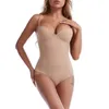 Women's Shapers Body Shaping Jumpsuit Tummy And Chest Lift Suit With Steel Ring Waits Trainer Control