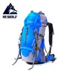 Açık Çantalar 50L Dağcılık Sırt Çantası Kamp Çantası Su Geçirmez Yürüyüş Backpacks Sport Hewolf Tırmanış Sırtı