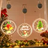 Lampe Led suspendue au mur pour fenêtre, 40 pièces, lampe de décoration, nouvel an, atmosphère de noël, ornement, éclairage nocturne, cadeau