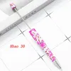 42pcs Arrival Beaded Ballpoint Pens Beadable For DIY Beads Ball Pen Rollerball Kids Students Presents
