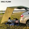 Tents And Shelters Outdoor Camping Car Awning Portable Shade Sail Auto Tail Side Tent Canopy Sunscreen 210D Oxford Parasols Waterproof