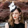 Береты, весенне-летняя шляпа-федора, британская модная льняная банкетная кепка, женская свадебная элегантная шляпа, женские красивые кепки H6593