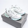 2023 Homens Mulheres Sapatos Casuais Track 3 3.0 Triple Sneakers Transparente Nitrogênio Crystal Outsole Running Shoes Mens Womens Trainers Preto Branco Verde