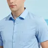 Fatos masculinos tenta talento Flagship Store manga curta verão vestido de negócios fino ajuste fino camisa branca profissional