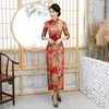 Ubranie etniczne Elegancka Cheongsam Women XL Chinese Sukienka retro średniej średniej ulepszona długa matka
