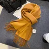 Scarves DANKEYISI Winter Natural Wool Scarfs For Women Pashmina Shawls Wraps Evening Dresses Long Warm Soft Pure Scarf