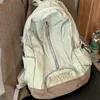 Sacs d'école Japonais Y2k esthétique lettre broderie sac coréen Ins Vintage haute capacité cartables collège étudiant sacs à dos décontractés 231116