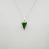 Hänge halsband Natural Crystal Stone Necklace Design Charm Quartz Pendants Choker Link Chain Women Fashion Jewelry