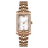 Wristwatches Classic Minimalist Wrist Watch Rose Gold Steel Strap Square Good Gift For Your Relatives