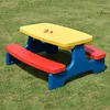 Kitchen Storage Foldable Outdoor Table And Chair For Children With Umbrella Portable Picnic Play Four Kindergarten Study Desk