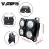 Vshow 4x100 W 4 ogen COB LED Blinder Koel en Warm Wit LED High Power Professionele Podiumverlichting voor DJ Disco Party