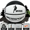 Balls Wade Classic Tai Chi Siyah ve Beyaz PU Deri Boyutu 7 Basketbol Yetişkin İç/Dış Mekan Ücretsiz Hediye 231115