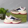 Rhyton Sneakers Damies Buts Treners Luksusowy projektant Vintage Chaussures Fashion Buty Fave Fave Gicci Sneaker Shut Beige Men Men Size 35-45