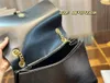 Crush Bag Designer Women's Classic Black Hardware Hourglass Bag GM MM PM Fashion Gold Chain Shoulder Bag CrossBodys lyxbrev Läder Half Månar Handväska Plånbok