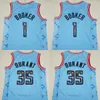 Mens Valley Basketball Jersey City Kevin Durant 35 Devin Booker 1 Bradley Beal 3 Black White Purple Orange Team Color All Ticked Classic Icon Shirt