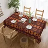 Toalha de mesa sol e fogo toalha de mesa abstrata dourada protetor retangular capa design elegante para eventos