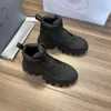 Botas masculinas de plataforma alta superior 2022 inverno botas de neve quentes antiderrapantes botas de caminhada para homens rendas até tênis grossos