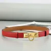 New Designer Slim Waist Belt Width 1.8cm High Quality Decoration With Skirt Coat Sweater Small Suit Women Fashion Belt Classic High-quality Cowhide Waistband