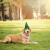 Köpek Giyim Cat St Hat Patrickss Pet Kostüm Cosplay Cap Headgear Elbise Köpekler Kafa Bandı Leprechaun Partydress Patricks Day S UP