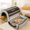 Chenils stylos hiver chaud pliable chien maison lit fournitures pour animaux de compagnie petites et moyennes chiens chiot grotte canapé 231116