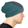 Baskar mandala motorhuvhattar etnisk stickning hatt kvinnlig man y2k cool elastisk mössa höst vinter kpop mönster mössor