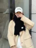 Scarves Solid Color Scarf Fashion Winter Vintage Style Korean Edition Warm Female Student Shawl For Women