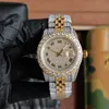 Diamentowe zegarek męskie zegarek 40 mm różowe złoto Sapphire Automatyczny mechaniczny pasek ze stali nierdzewnej Wodoodporne projektanty na rękę Montre de Luxe