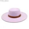 Шляпы с широкими полями Панама Женская шляпа Британский цилиндр Мужская панама джаз бесплатная доставка роскошная федора элегантная женская мода элегантные шляпы с широкими полями черные новые YQ231116