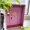 Bathroom Shelves Shees Tv Program Friends Key Holder Monicas Door Wooden Purple Home Decoration Wall Hanging Storage Tool Drop Deliv Dhwcj