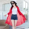 Women's Knits 2023 Korean Summer Elegant Jacket Long Cardigan Coats Female Polka Dot Sunscreen Coat Chaqueta Mujer Women Beach Chiffon