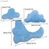 베개 3pcs 면화 고품질 베이비 사진 장비 부드럽고 피부 친화적 인 구름 베개 세트 아기 액세서리 Newbornl231116