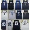 Stitched City Basketball Karl-Anthony Towns Jerseys 32 Anthony Edwards 5 Men Team For Sport Fans Association Breattable tjänade Navy Blue White Black Color Shirt