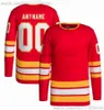 Maglie di hockey 2023/24 cucite 10 Jonathan Huberdeau 28 Elias Lindholm 11 Mikael Backlund 25 Jacob Markstrom 88 Andrew Mangiapane 91 Nazem Kadri 55 Noah Hanifin