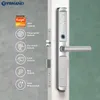 SMART LOCK TUYA APP مقاومة للماء بصمة مرور البصمات الأصلية الذكية قفل باب القفل جسر سبيكة الألومنيوم لسحب السحب في الهواء الطلق انزلاق الباب 231116