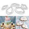 Baking Moulds 5PCS Cloud Shape Cookie Cutter Made 3D Printed Fondant For Cake Decorating Tools Pudding Candy Soap Candle Molds