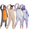 성인 Kigurumi Panda Pajamas를위한 잠옷 후드 점프 슈트 아동 유니콘 잠옷 Licorne Unicorn Pijamas onesie kids sleep 231115