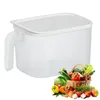 Storage Bottles Fridge Box With Handle Adjustable Display Case Container Plastic Kitchen Bin For Fruits And Vegetables