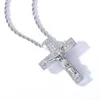 Pendant Necklaces Hip Hop CZ Stone Paved Bling Iced Out INRI Crucifix Jesus Cross Pendants For Men Rapper Jewelry GiftPendant PendantPendant