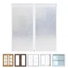 Curtain Window Insulation Kit Heat Resistant Door Film Insulator With Zipper 100x80cm Translucent