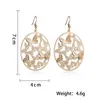 Dangle Earrings Exaggerated Hollow 3-D Butterflies Metal Drop For Women Charm Temperament Hyperbole Personality Trendy Jewelry