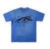 Hellstars Designer T-shirt Top Qualité T-shirts pour hommes Chemises pour hommes Femmes T-shirts Simple Couleur unie Trou Tie-dye Tee Hommes Casual Manches courtes Rue