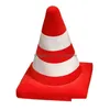 Coussin / Coussin d'oreiller décoratif Coussin décoratif Simation Traffic Cone Peluche Creative Peluche Jouet Construction Signe Poupée Enfants Garçons Route DH0Pz