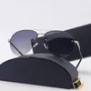 Men Luxury Brand Designer Sunglasses Vintage Retro Squared Shape Women Sun Glasses Gold Frame Fashion Zonnebril Top Flat Eyewear Sunglass 6223