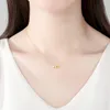 Ultra Simple Style Pendant Necklace S925 Silver Square Micro Set Zircon Necklace European Women Fashion Collar Chain Wedding Party Jewelry Valentine's Day Gift SPC