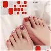 Stickers & Decals 22Tips/Sheet Toenail Sticker Fl Er Waterproof Non-Toxic Foot Tablets Nail Stickers Diy Art Tool Artstickers Decals D Dhmev